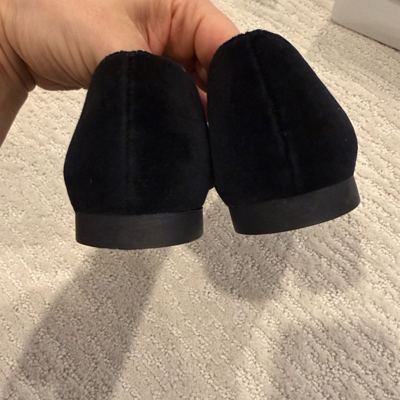 Stuart Weitzman lunar rabbit black velvet loafer smoking flat size 6 - Picture 9 of 9